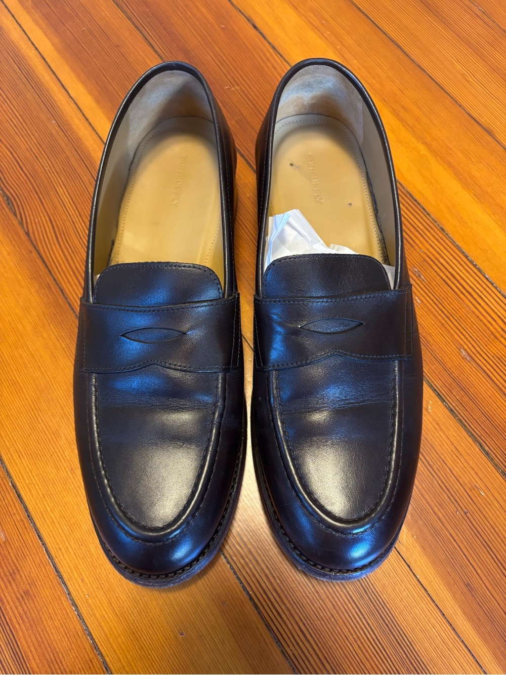 Suitsupply Brown Leather Penny Loafers